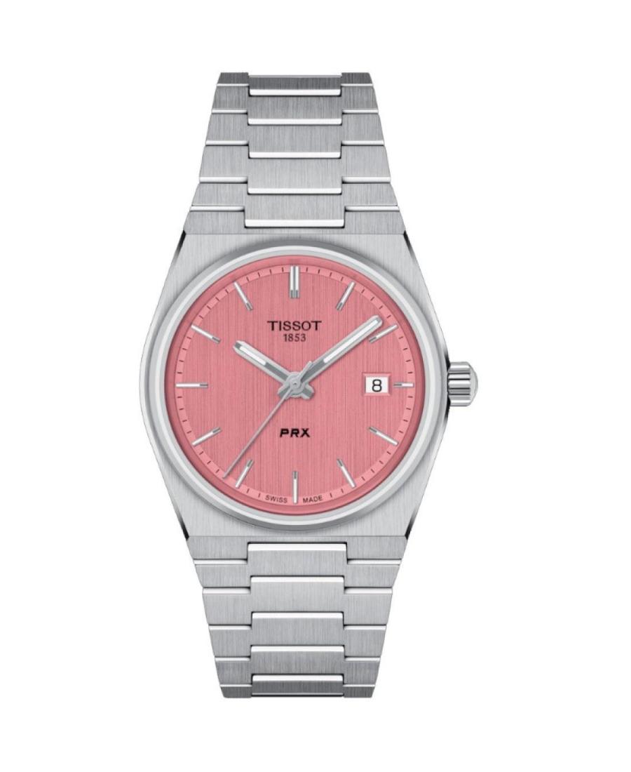 Women Klassisch Swiss Quartz Analog Watch TISSOT T137.210.11.331.00 Pink Dial 35mm