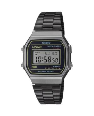 Mężczyźni Funkcjonalny Moda Japonia kwarcowy cyfrowe Zegarek Budzik CASIO A168WEHB-1AEF Czarny Wybierz 36.4mm