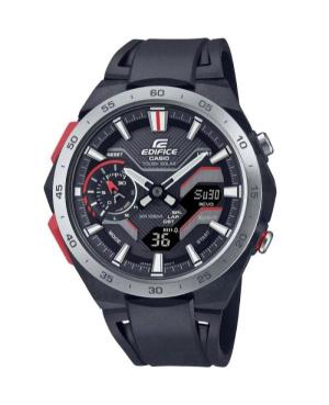 Mężczyźni sportowy Funkcjonalny Japonia bateria słoneczna cyfrowe Zegarek Budzik CASIO ECB-2200P-1AEF Czarny Wybierz 48mm