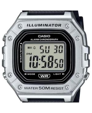 Men Sports Functional Japan Quartz Digital Watch Alarm CASIO W-218HM-7AVEF Schwarz Dial 44mm image 6