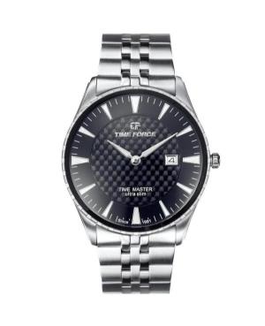 Mężczyźni sportowy Szwajcar kwarcowy analogowe Zegarek TIME FORCE TF5041MAN-01M Czarny Wybierz 41mm