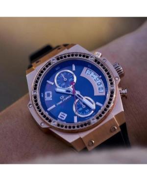 Women Sports Classic Swiss Quartz Analog Watch Chronograph TIME FORCE TF5039LRS-N03 Blue Dial 36mm image 3
