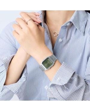 Men Japan Quartz Analog Watch Alarm CASIO AQ-230A-3AMQYES Zelená Dial 28mm image 4