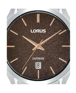 Men Klassisch Japan Quartz Analog Watch LORUS RH969RX-9 Braun Dial 40mm image 3