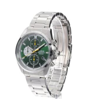 Men Classic Japan Quartz Analog Watch Chronograph LORUS RM385JX-9 Green Dial 42mm image 3