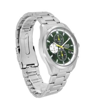 Men Classic Japan Quartz Analog Watch Chronograph LORUS RM385JX-9 Green Dial 42mm image 4