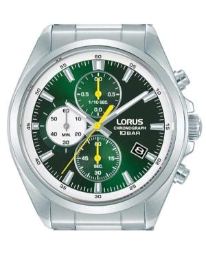 Men Klasické Japan Quartz Analog Watch Chronograph LORUS RM385JX-9 Silver color Dial 42mm image 5