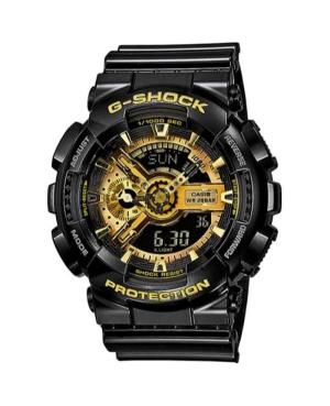 Men Sports Functional Diver Japan Quartz Digital Watch Timer CASIO GA-110GB-1AER G-Shock Golden Dial 51mm