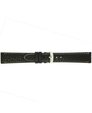 Watch Strap CONDOR Buffalo Grain 307R.01.18.W Black Schwarz 18 mm
