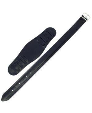 Retro-style watch strap KM2.01.16.W Imitation leather Black 16 mm image 1