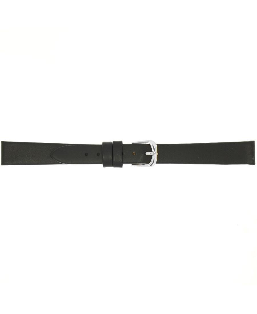 Watch Strap CONDOR Calf Extra Long Strap 081L.01.08.W Black Schwarz 8 mm