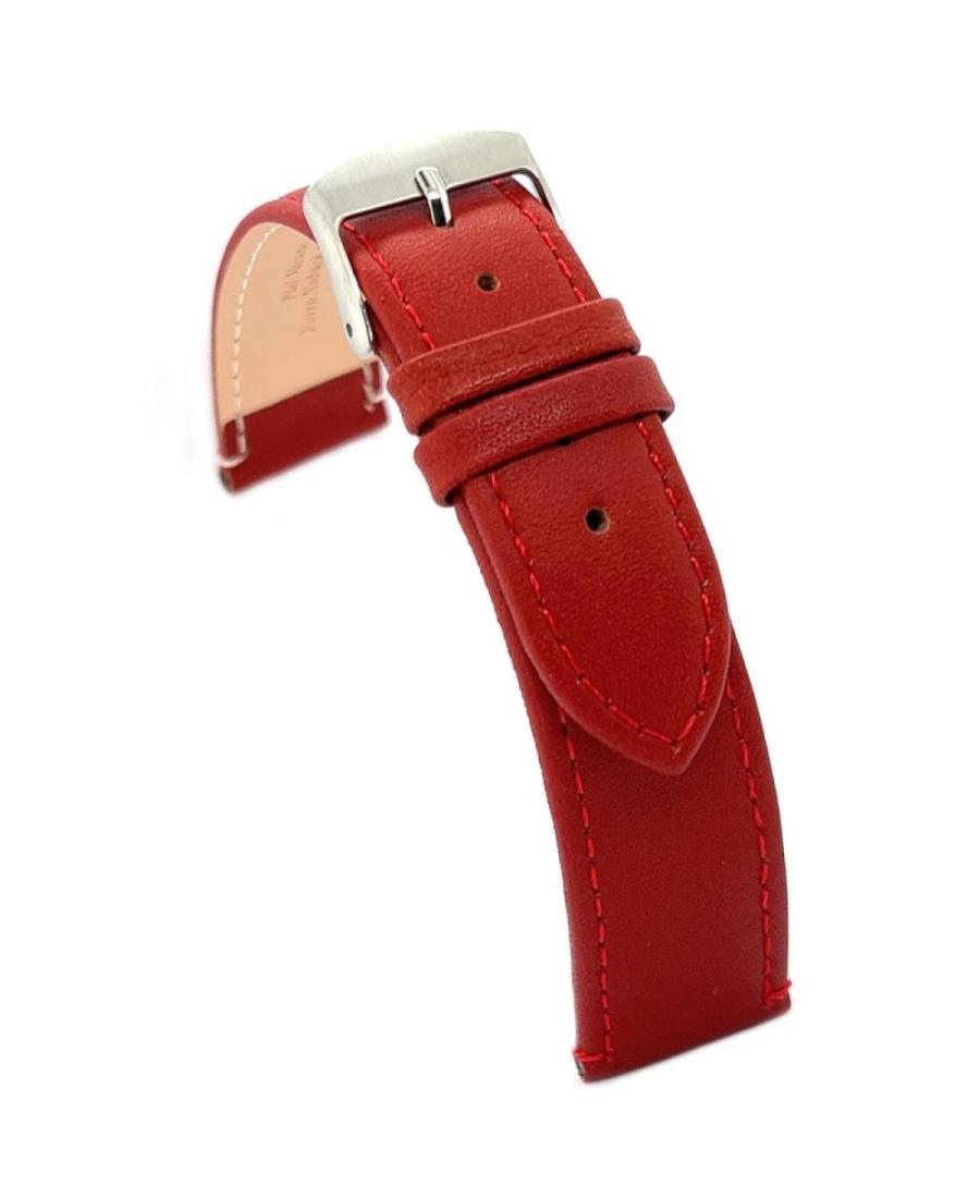 Watch Strap Diloy 304.20.6 Red Raudona 20 mm