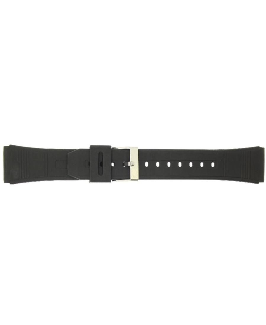 Watch Strap CONDOR PU.P93.01.22.W Black 22 mm