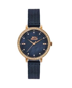 Женские Fashion Классические Кварцевые Аналоговый Часы SLAZENGER SL.9.6090.3.04 Синий Циферблат