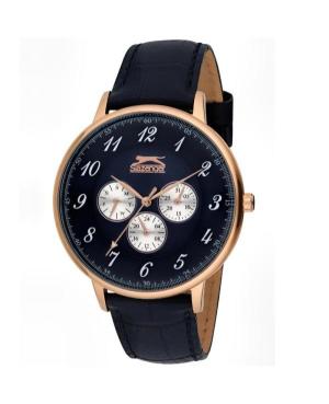 Vyriškas Klasikinis Kvarcinis Rodyklinis Watch SLAZENGER SL.9.6135.2.01 Mėlyna Dial 44mm
