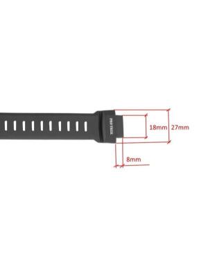 Watch Strap CASIO 10412702 Black 27 mm 20 mm, 26 mm Juoda 18 mm image 3