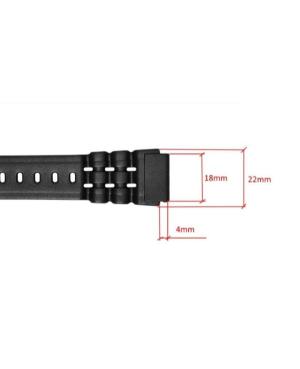 Watch Strap CASIO 71602163 Black 18 mm Juoda 22 mm image 3