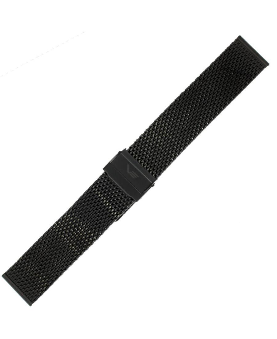 Vostok Europe ALMAZ Watch bracelet VE-ALMAZ-BR-BLACK Metal 22 mm