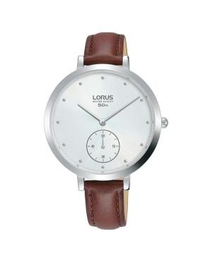Женские Классические Японские Кварцевые Аналоговый Часы LORUS RN435AX-8 Серебряного цвета Циферблат 36mm