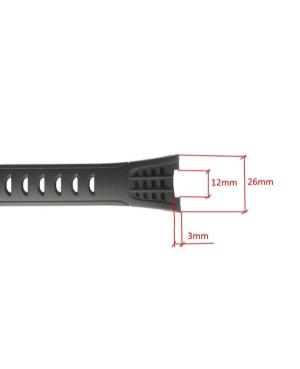 Watch Strap CASIO 10314276 Black 26 mm Juoda 12 mm image 3