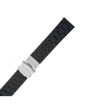 Watch Strap Diloy SBR31.01.22 Black Silicone Černá 22 mm