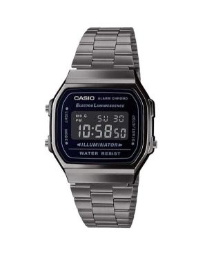 Men Functional Japan Quartz Digital Watch Alarm CASIO A168WEGG-1BEF Black Dial 33mm
