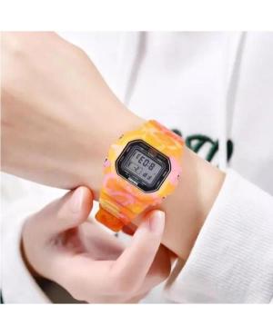 Men Functional Quartz Digital Watch Alarm SKMEI 1608 OG Silver color Dial image 4