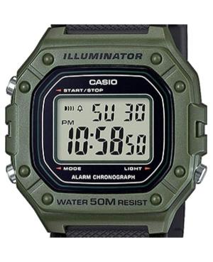 Vyriškas Sportinis Su funkcijomis Japoniškas Kvarcinis Digital Watch Alarm CASIO W-218H-3AVEF Silver color Dial 44mm image 7