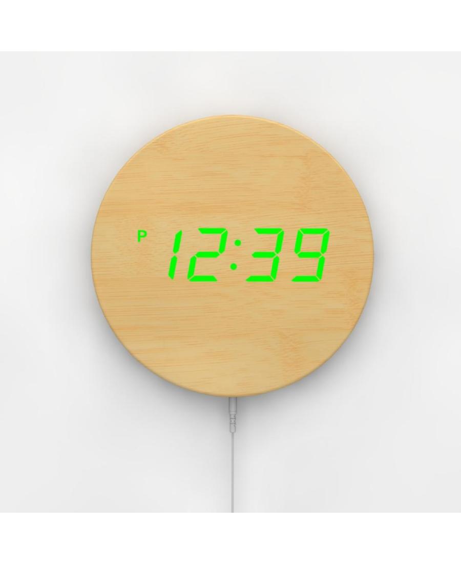 Электрические светодиодные часы Lexinda EC-W106 Пластик Wood Дуб