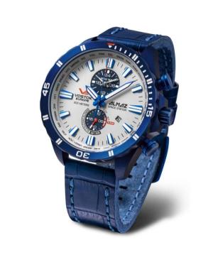 Mężczyźni Moda Diver kwarcowy analogowe Zegarek Chronograf VOSTOK EUROPE YM8J-320D657Le Kolor srebrny Wybierz 47mm