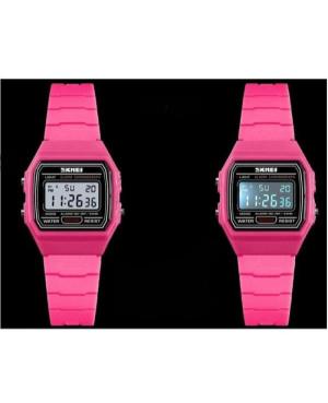 Men Sports Functional Quartz Digital Watch Alarm SKMEI 1460RS Silver color Dial 26mm image 4