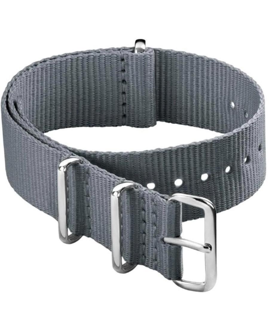 Nylon Watch Strap ACTIVE ACT.NYL.07.22.W Textile Gray 22 mm
