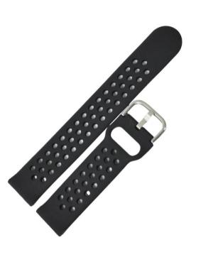 ACTIVE ACT.SL.JD1604.01.20.W strap Silicone Black Czarny 20 mm
