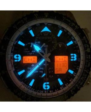 Vyriškas Diver Japoniškas Elektroninis, Solar Digital Watch Chronograph CITIZEN JY8078-01L Mėlyna Dial 7mm image 6