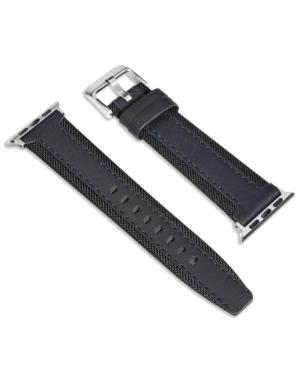 Watch Strap TIMBERLAND STRAP BAINBRIDGE L BLUE LEATHER SS Textile Gray Niebieska Tekstylia Szary 22 mm