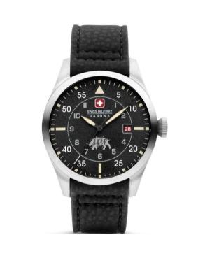 Men Klasické Swiss Quartz Analog Watch SWISS MILITARY HANOWA SMWGN0001201 Černá Dial 43mm