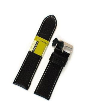 Watch Strap Diloy P206EL.01.20 Black Juoda 20 mm