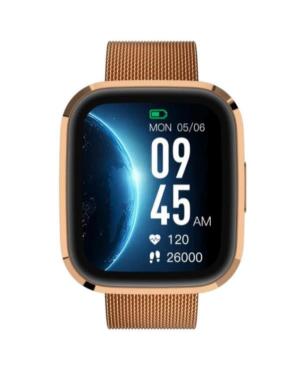 Women Fashion Sports Functional Quartz Digital Watch GARETT GRC STYLE Gold steel Black Dial 41mm