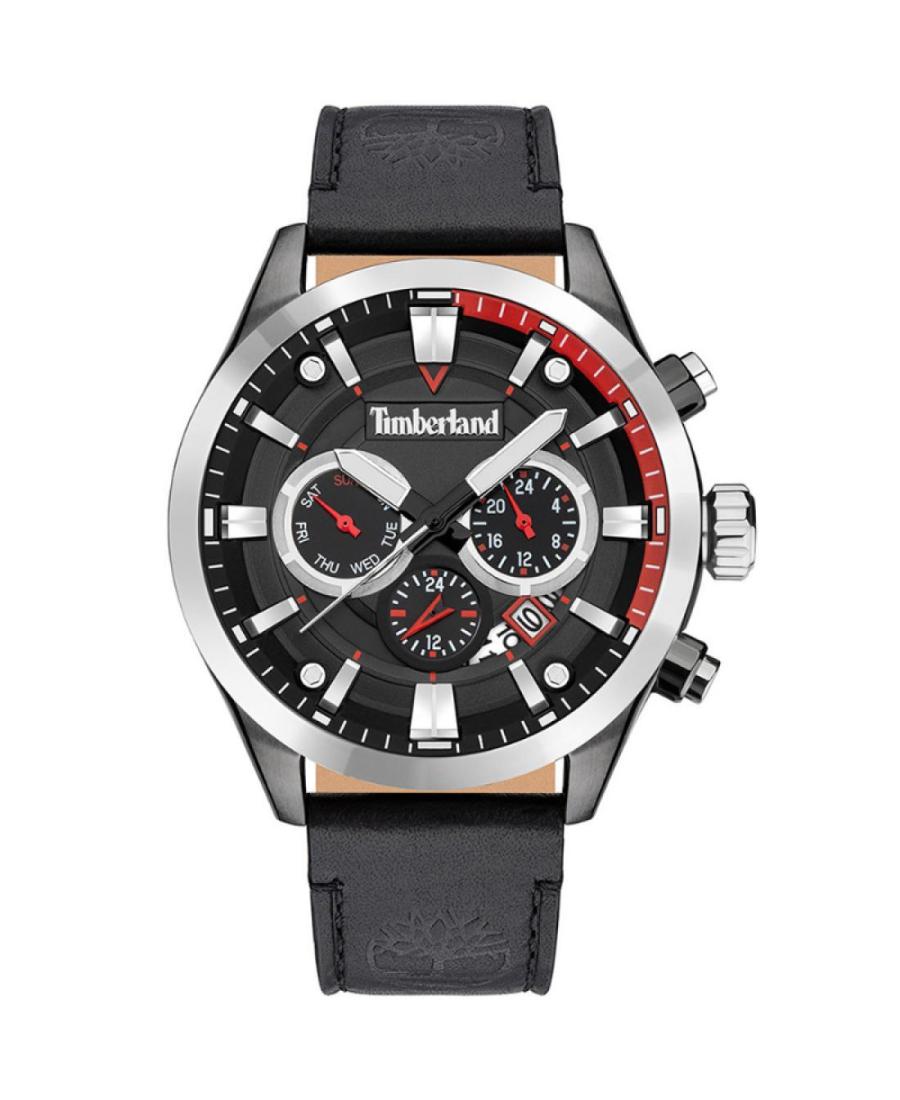 Men Klasické Fashion Quartz Analog Watch TIMBERLAND TDWJF2001902 Černá Dial 46mm