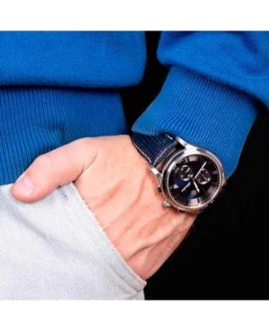 Men Classic Analog Klassisch Swiss Quartz Watch Chronograph ADRIATICA Blau Dial 46mm A8282.5215CH image 7