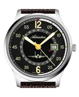 Mężczyźni Classic Analog klasyczny Szwajcar kwarcowy Zegarek ADRIATICA Czarny Wybierz 43mm A8311.5B24Q image 5