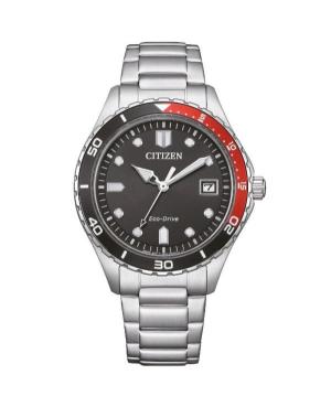 Mężczyźni klasyczny sportowy Japonia bateria słoneczna analogowe Zegarek CITIZEN AW1820-81E Czarny Wybierz 37mm