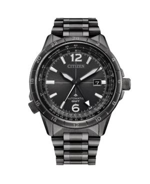 Mężczyźni klasyczny sportowy Diver Luxury Japonia automatyczny analogowe Zegarek CITIZEN NB6045-51H Czarny Wybierz 45mm