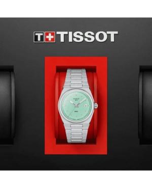 Moteriškas Klasikinis Swiss Kvarcinis Rodyklinis Watch TISSOT T137.210.11.091.00 Žalia Dial 35mm image 4