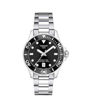 Mężczyźni klasyczny sportowy Diver Szwajcar kwarcowy analogowe Zegarek TISSOT T120.210.11.051.00 Czarny Wybierz 36mm
