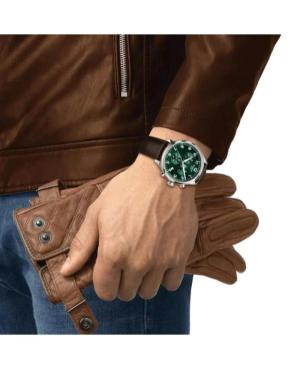 Mężczyźni klasyczny Szwajcar kwarcowy analogowe Zegarek Chronograf TISSOT T116.617.16.092.00 Zielony Wybierz 45mm image 2