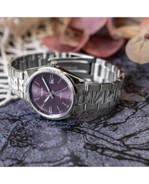 Mężczyźni klasyczny Japonia kwarcowy analogowe Zegarek CASIO MTP-1302PD-6AVEF Fioletowy Wybierz 38mm image 6