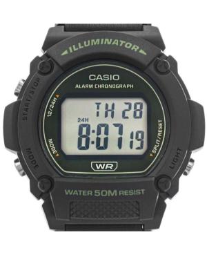 Men Sports Functional Japan Quartz Digital Watch Alarm CASIO W-219HB-3AVEF Silver color Dial 47mm image 9