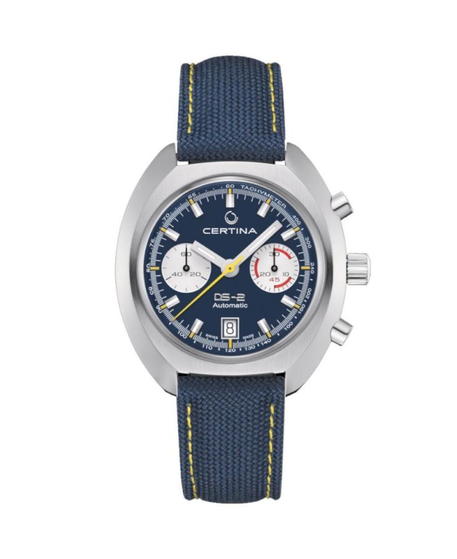 Men Klassisch Diver Luxury Swiss Automatic Analog Watch Chronograph CERTINA C024.462.18.041.00 Blau Dial 43mm