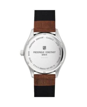 Vyriškas Klasikinis Luxury Swiss Kvarcinis Rodyklinis Watch FREDERIQUE CONSTANT FC-252SS5B6 Sidabras Dial 40mm image 6